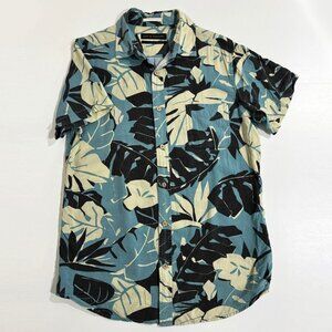Deus Ex Machina 'Ralph Morning Shirt' Hawaiian Floral Button Down Rayon Blend L